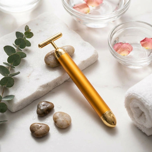 24K Gold Electric Facial Massage Roller