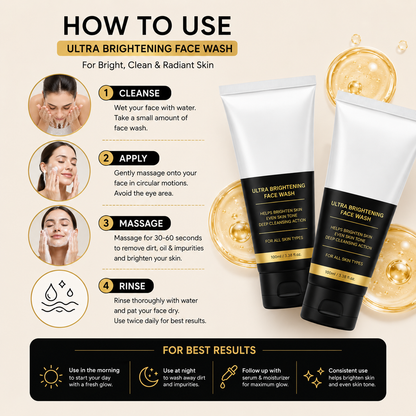 Ultar Brightening Face Wash 100ML Each Pack of 2