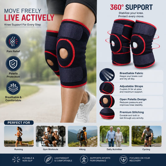 Adjustable Compression Knee Support Pair