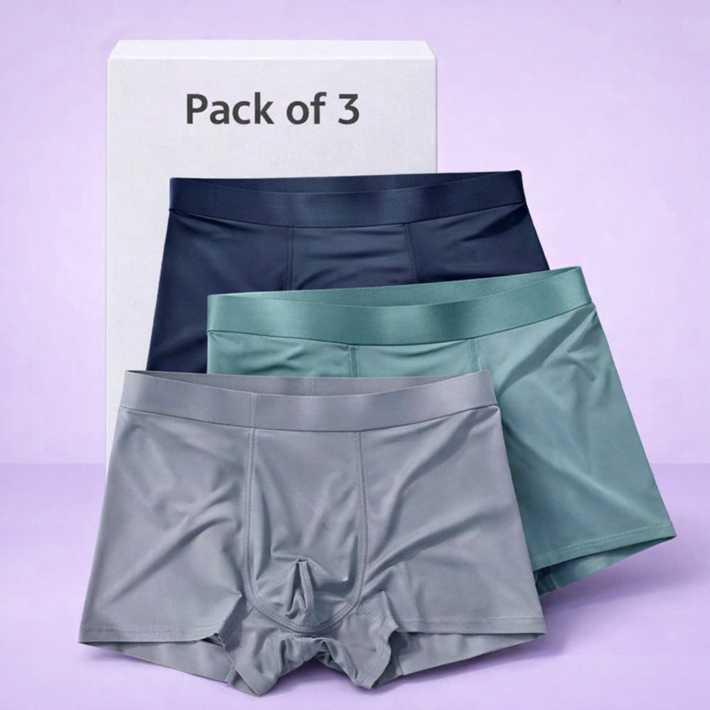 Elevate Comfort Men's Ice Silk Briefs