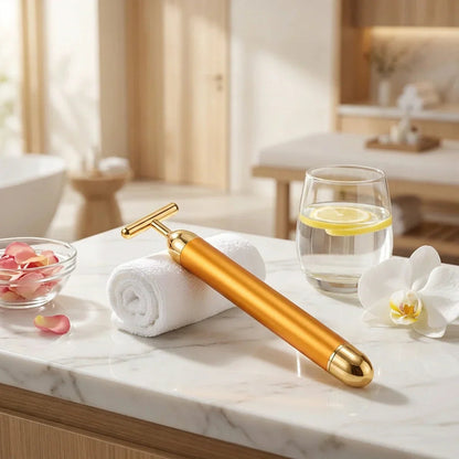 24K Gold Electric Facial Massage Roller