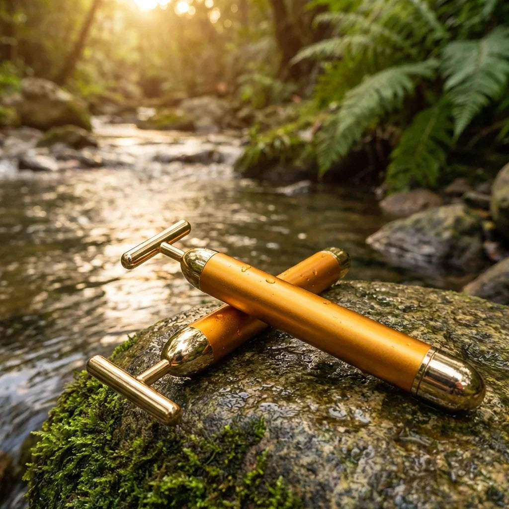 24K Gold Electric Facial Massage Roller